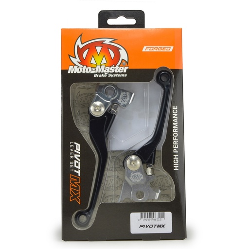 [101742] Moto-Master :  MX Pivot Lever set - Forged Black: Honda CRF450R 2021->