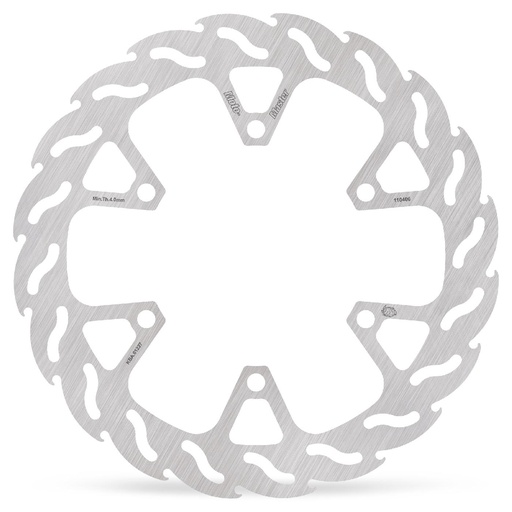 [110406] Moto-Master: Flame Road disc | Fixed | Front | Right | Kawasaki: 250 Ninja 2008-2011