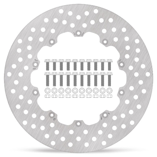 [111077] Moto-Master :  Halo front disc BMW with bolt kit: R45, R60, R65, R75, R80, R90, R100