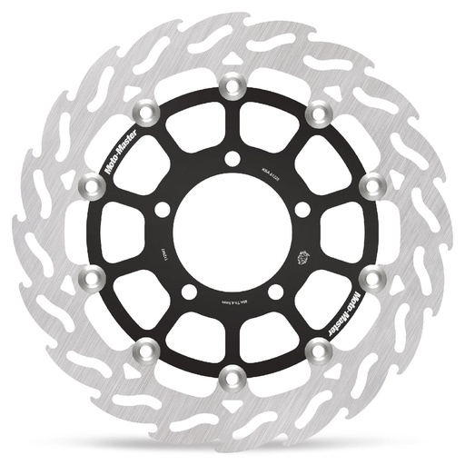 [112047] Moto-Master: Flame Road disc | Floating | Front | Left | Kawasaki: ZX-6R/RR Ninja, ZX-10R Ninja, ER-6F, ER-6N, Versys, Z750/R, Z1000/ABS/SX