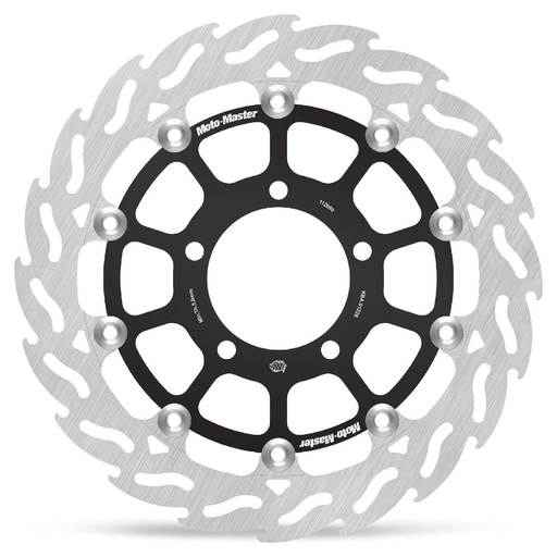 [112090] Moto-Master : Racing Flame Road disc | Floating | Front | Left | Kawasaki: ZX10R