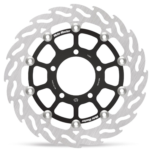[112091] Moto-Master : Racing Flame Road disc | Floating | Front | Right | Kawasaki: ZX10R