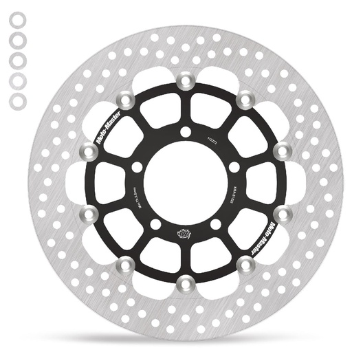 [112273] Moto-Master : Racing Halo Road disc | Floating | Front | Left | Triumph: Bonneville