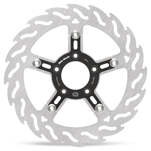 [112313] Harley Flame floating disc alu carrier black Ø300 right (8.7mm holes)