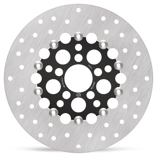 [112314] Harley Kingman floating disc alu carrier black Ø300 (8.7mm holes)
