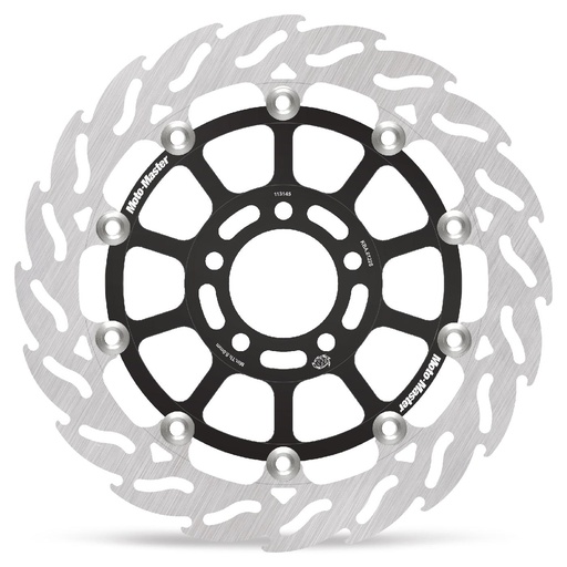 [113145] Moto-Master: Racing Flame Road disc | Floating | Front | Left | Kawasaki: ZX, ZR, ZZR, GPZ