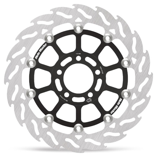 [113146] Moto-Master : Racing Flame Road disc | Floating | Front | Right | Kawasaki: ZX, ZR, ZZR, GPZ
