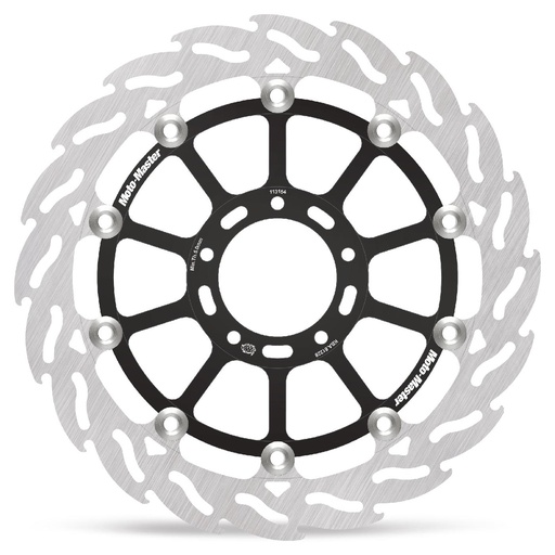 [113154] Moto-Master : Racing Flame Road disc | Floating | Front | Right | Ducati: Diavel, Multistrada