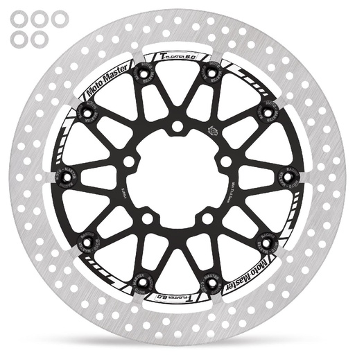 [116097] Moto-Master: Halo T-floater disc | Floating | Front | Ø330x6.0x32.0mm | Kawasaki: ZX10R 2016->
