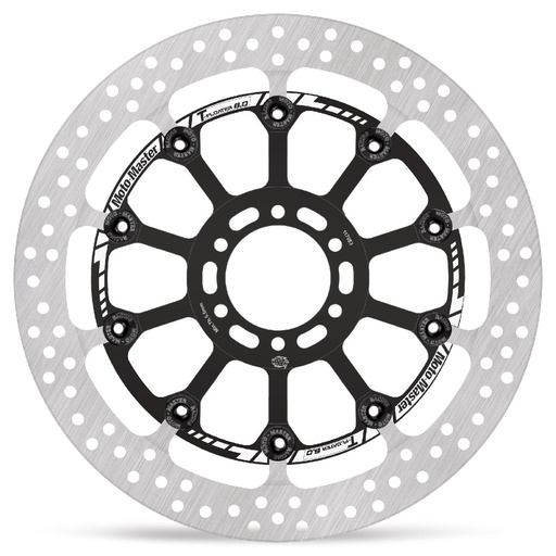 [117053] Moto-Master: Halo T-floater disc | Floating | Front | Ø320x6.0x31.0mm | BMW: S1000RR carbon wheel