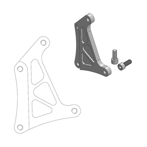 [211041] Moto-Master : Supermoto Racing adapter | Front | For Ø320mm | Honda: CRF150