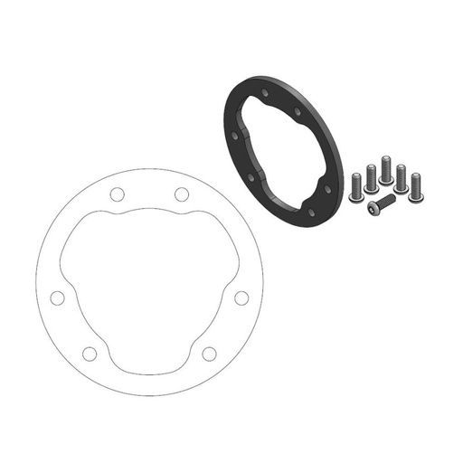 [211048] Moto-Master: Adapter | Front | For Ø270mm | Black | TM