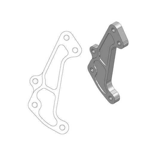 [211065] Moto-Master : Supermoto Racing adapter | Front | For Ø320mm | Beta