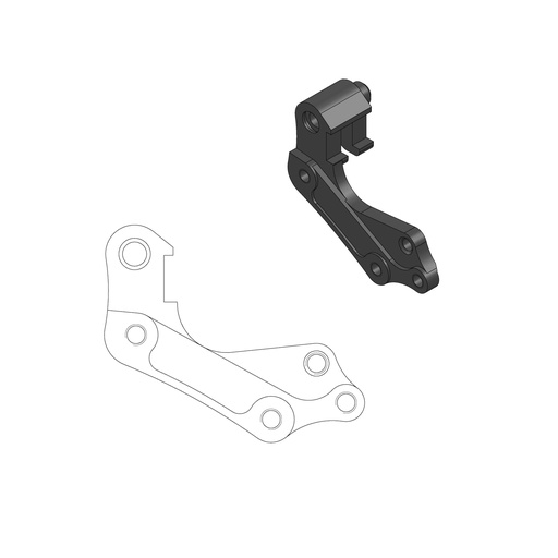[211073] Moto-Master : Adapter | Front | For Ø270mm | Black | Husqvarna