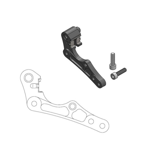 [211095] Moto-Master : Adapter | Front | For Ø270mm | Black | KTM, Husqvarna (incl. clip)