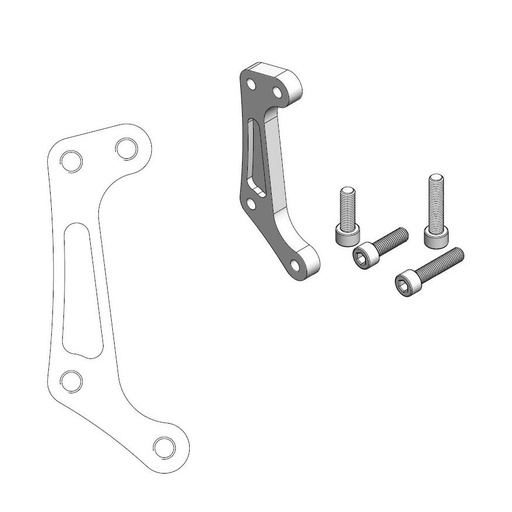[211099] Moto-Master : Supermoto Racing adapter | Front | For Ø300mm | Honda