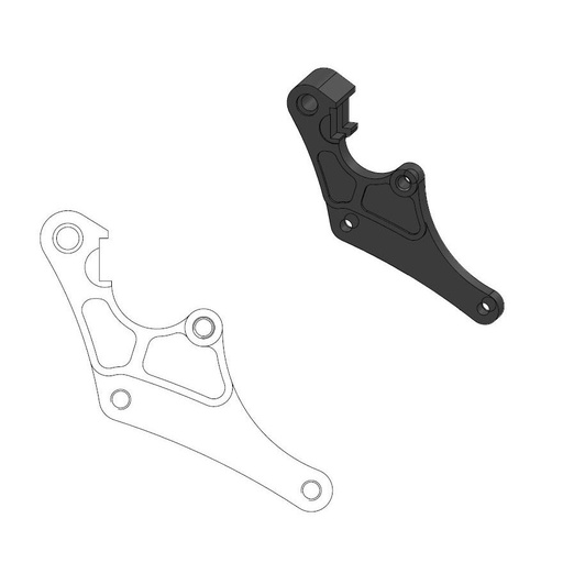 [211105] Moto-Master : Supermoto Racing adapter | Front | For Ø320mm | Honda: CRF150