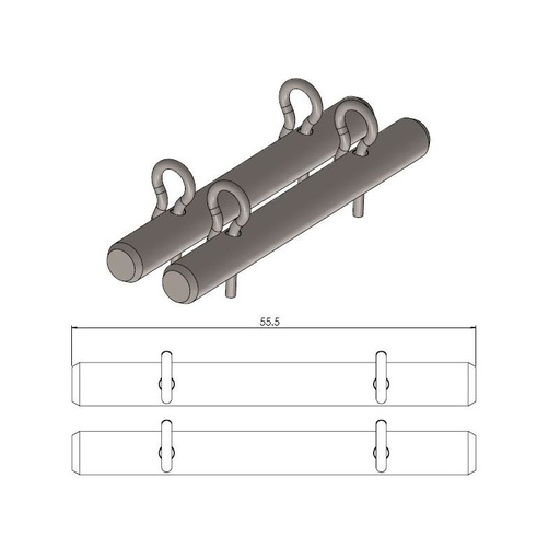 [213030] Moto-Master : Brake pad pin