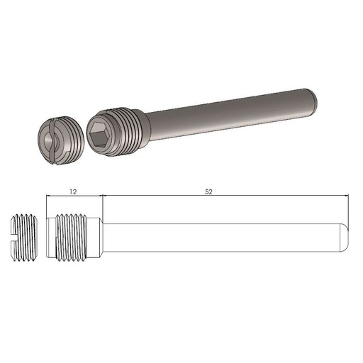 [213032] Moto-Master brake pad pin