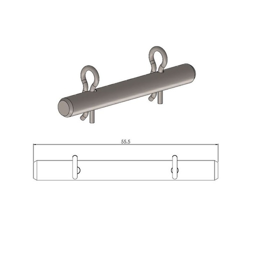 [213033] Moto-Master : Brake pad pin