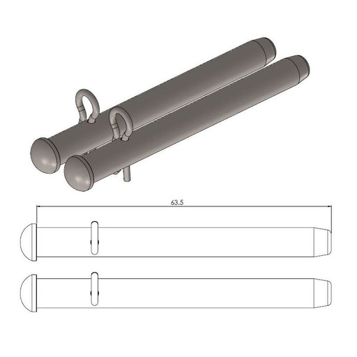 [213038] Moto-Master : Brake pad pin