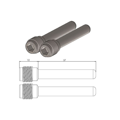 [213040] Moto-Master : Brake pad pin