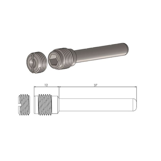 [213048] Moto-Master : Brake pad pin