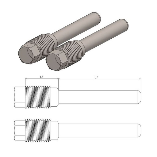 [213065] Moto-Master brake pad pin for SX85/TC85 caliper
