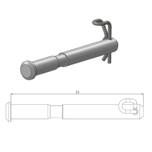 [213066] Brake pad pin Husqvarna 2018 Magura front caliper