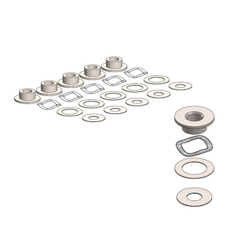 [213071] BMW fitting kit for OEM bolted 4.5mm <-12/2007