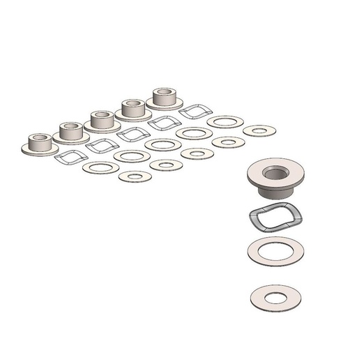 [213073] BMW fitting kit for OEM bolted 5.0mm <-12/2007
