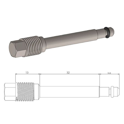 [213076] Moto-Master : brake pad pin