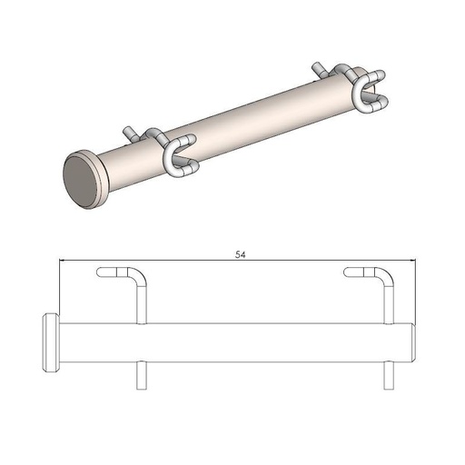 [213077] Moto-Master :  Moto-Master Brakepad pin KTM 85 2021 front