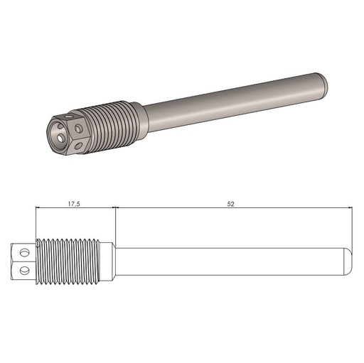 [213122] Moto-Master: Brake pad pin | Race drilled |  Kawasaki, Suzuki, Yamaha