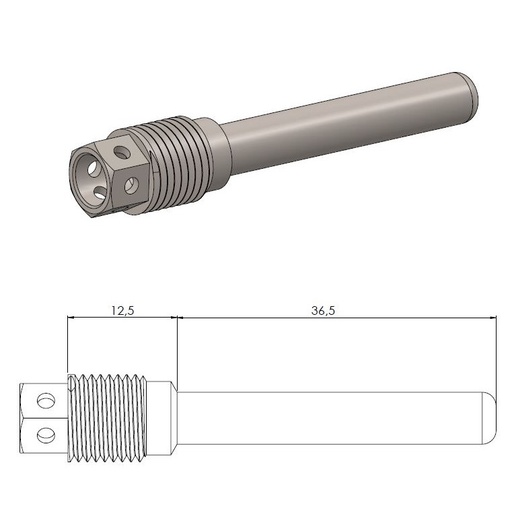 [213123] Moto-Master: Brake pad pin | Race drilled |  Kawasaki