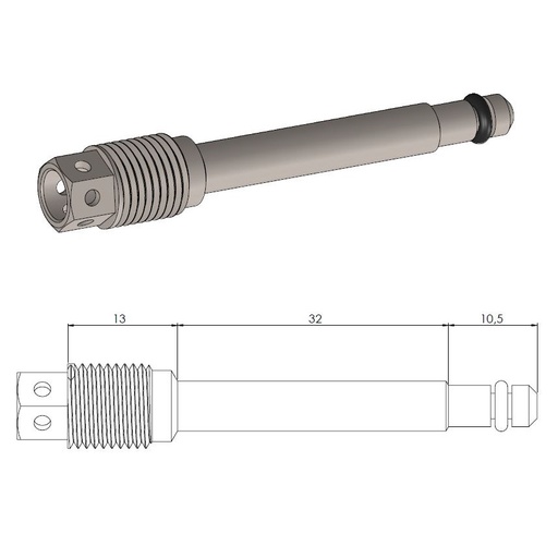 [213125] Moto-Master: Brake pad pin | Race drilled |  Honda
