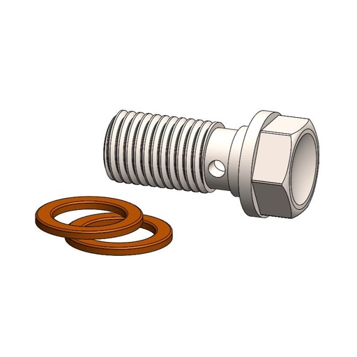 [213127] Banjo bolt M8x1.00 (single banjo + double washer)