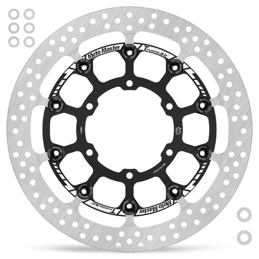 [314003] Moto-Master: Halo T-floater disc | Floating | Front | Ø320x6.0x31.0mm | Suzuki: GSXR 1000/R 2017-> (Incl. spacers)