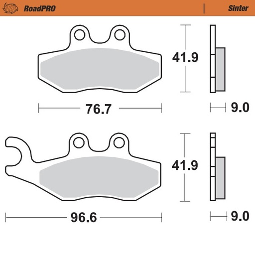 [400403] Moto-Master: Brake pad RoadPro | Scooter