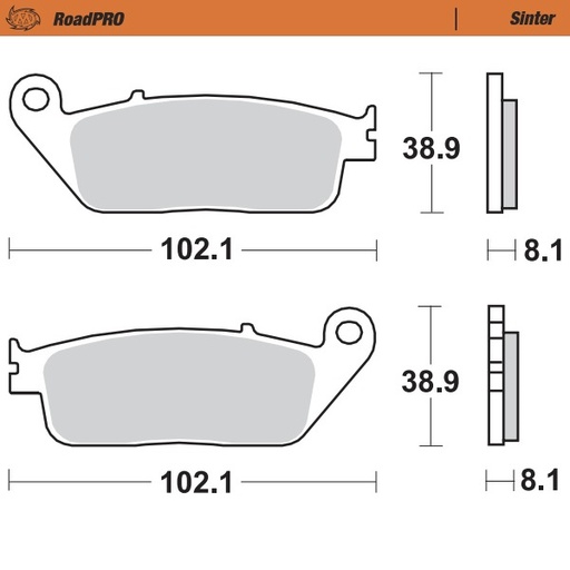 [400703] Moto-Master :  Brake pad RoadPRO Scooter