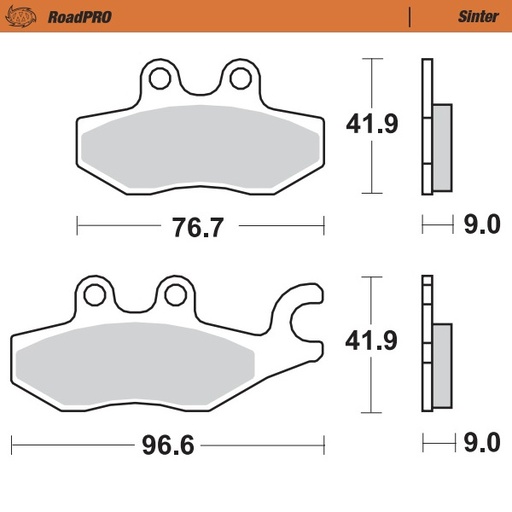 [400903] Moto-Master :  Brake pad RoadPRO Scooter
