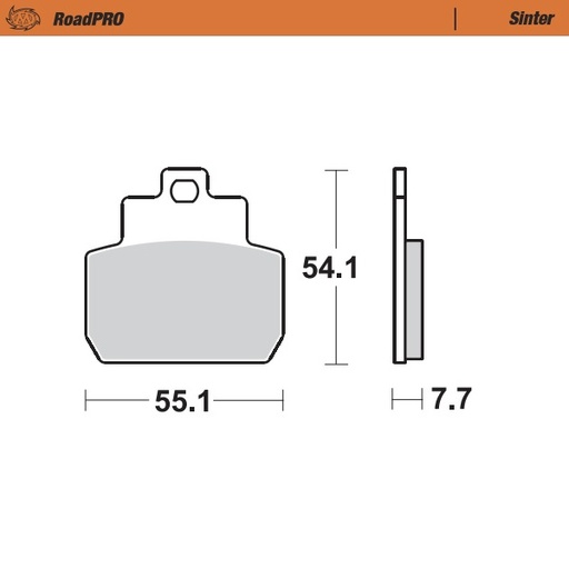 [401003] Moto-Master :  Brake pad RoadPRO Scooter