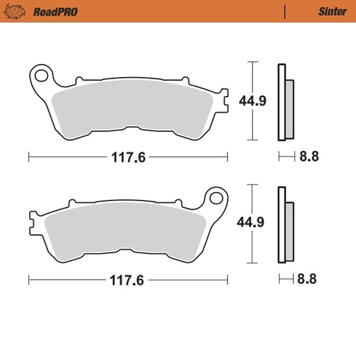 [401103] Moto-Master :  Brake pad RoadPRO Scooter