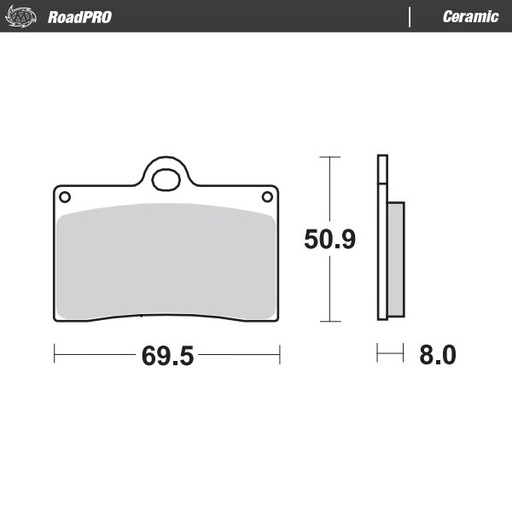 [402004] Moto-Master : Brake pad RoadPro | Ceramic