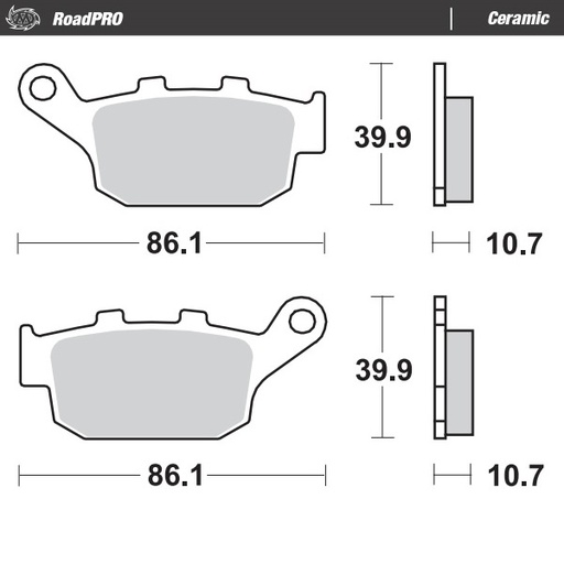 [402204] Moto-Master: Brake pad RoadPro | Ceramic