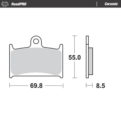 [402404] Moto-Master :  Brake pad RoadPRO Ceramic