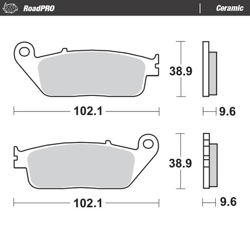 [402504] Moto-Master: Brake pad RoadPro | Ceramic