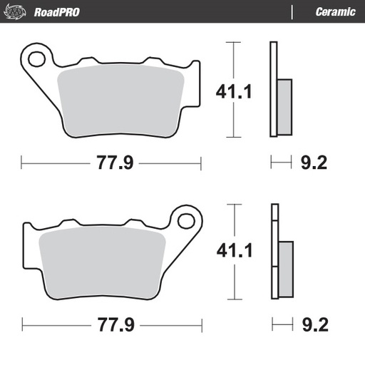 [403404] Moto-Master :  Brake pad RoadPRO Ceramic