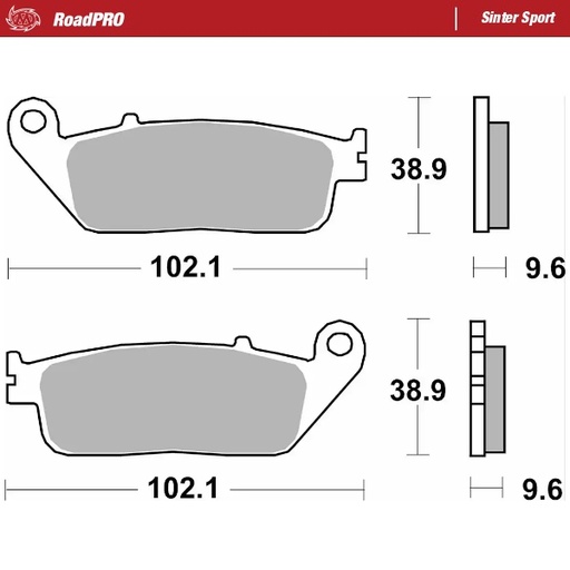 [404005] Moto-Master :  Brake pad RoadPRO Sinter Sport