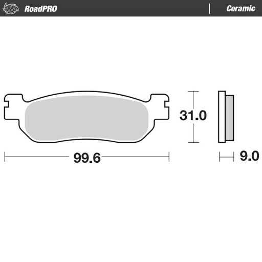 [404704] Moto-Master: Brake pad RoadPro | Ceramic